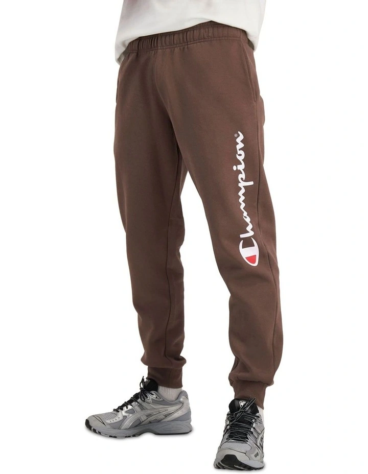 Script Cuff Track Pant in Pepperberry