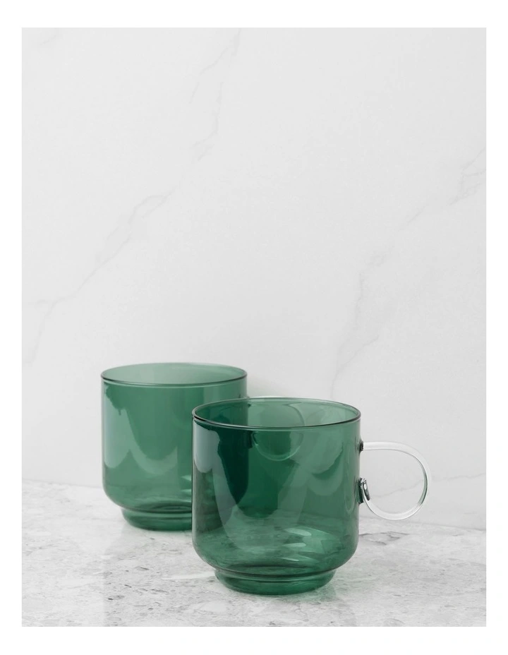 Meeru Mug Set of 2 in Green