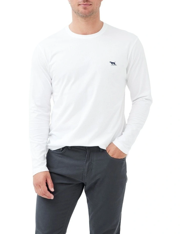 Long Sleeve Gunn T-Shirt in Snow