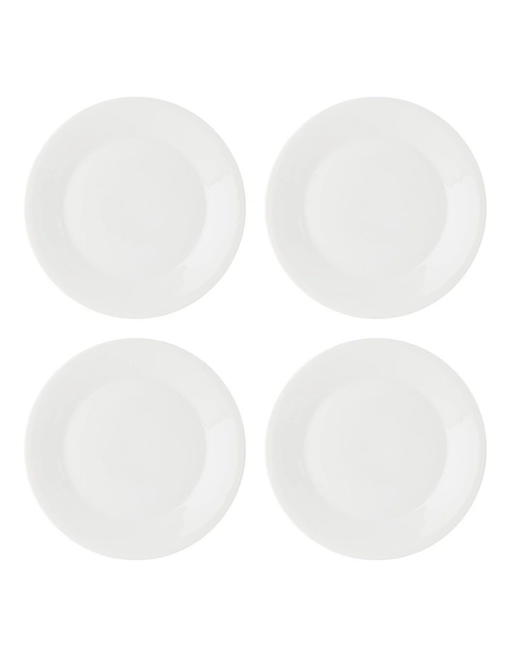 1815 Pure 23cm Set Of 4 Plates White