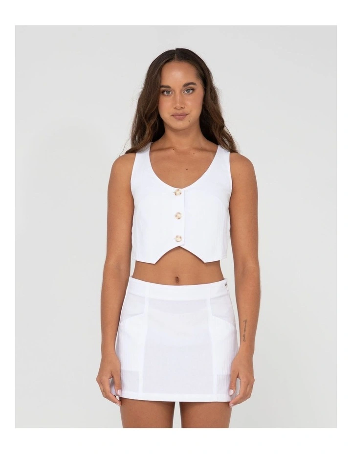 Sicily Vest in White