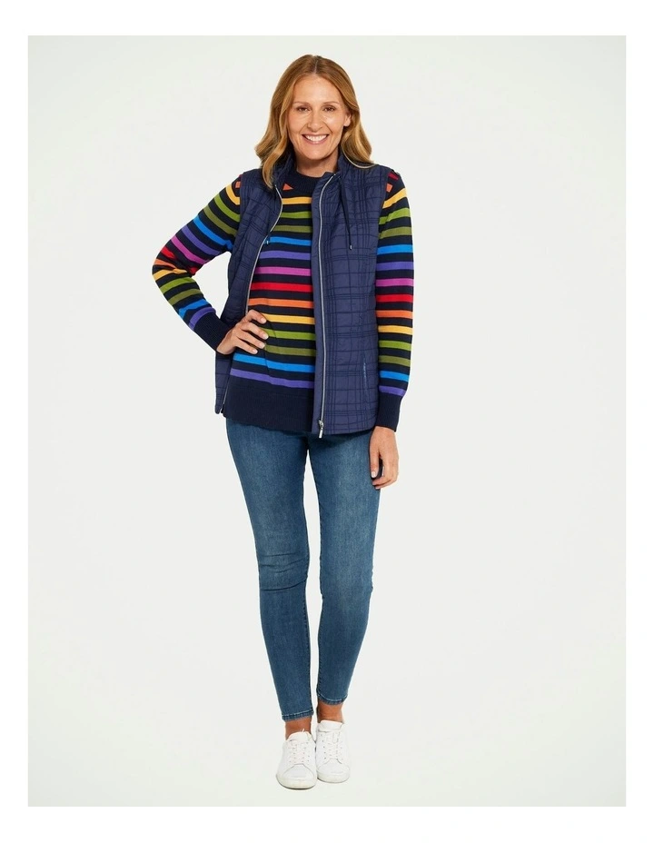 Marlon Stripe Sweater in Multi