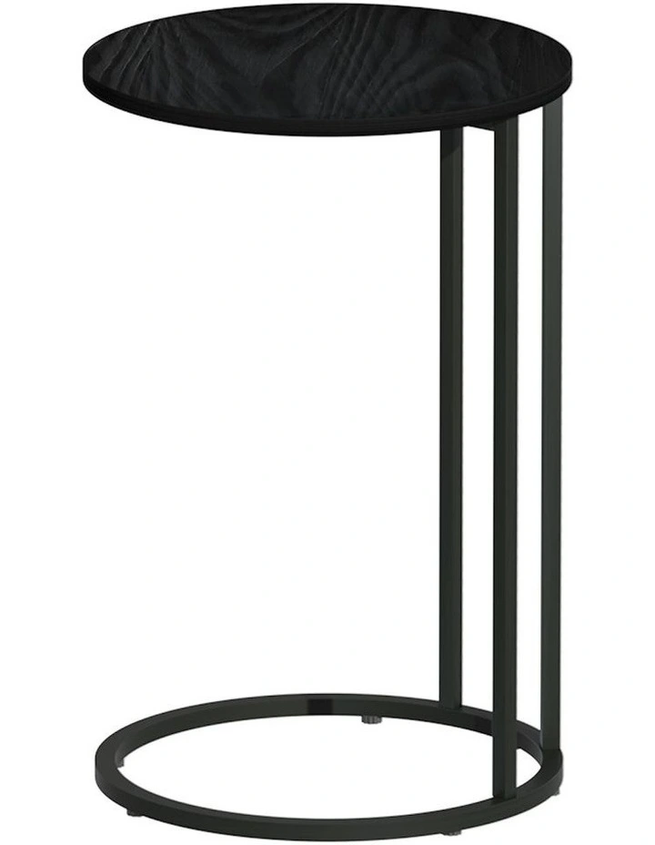 Round Side Table 40cm in Black