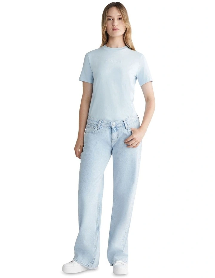 Institutional Straight Tee in Keepsake Blue