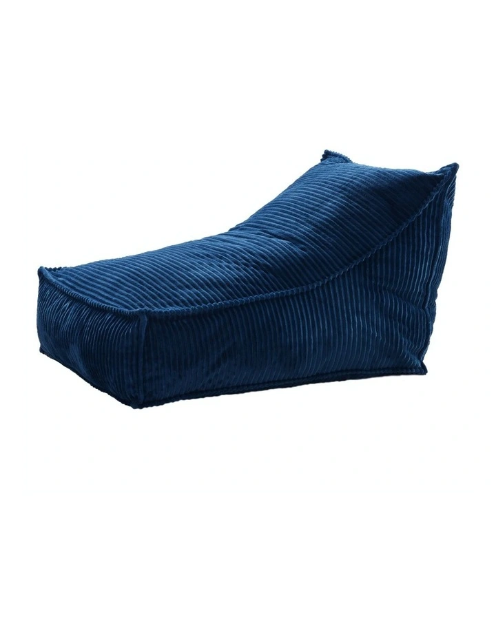 Wilde Ribbed Luxe Fleece Beanbag Cover in Teal