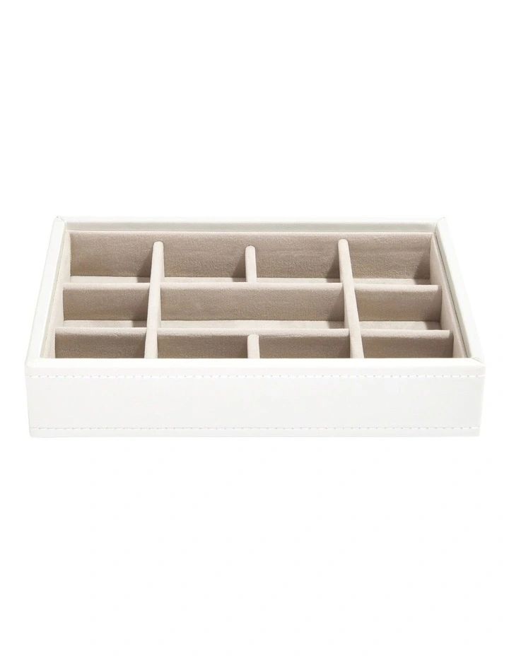 Mini Small Trinkets Layer White Jewellery Box