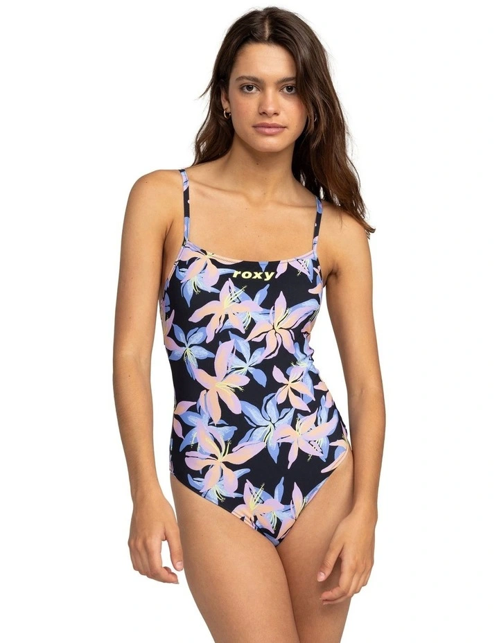 Active Cross Back One piece Swimsuit in Anthracite Kiss