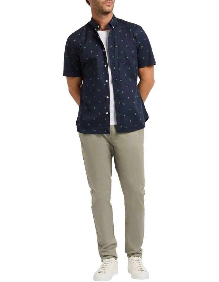 Stuck To You Shirt in Navy Multi