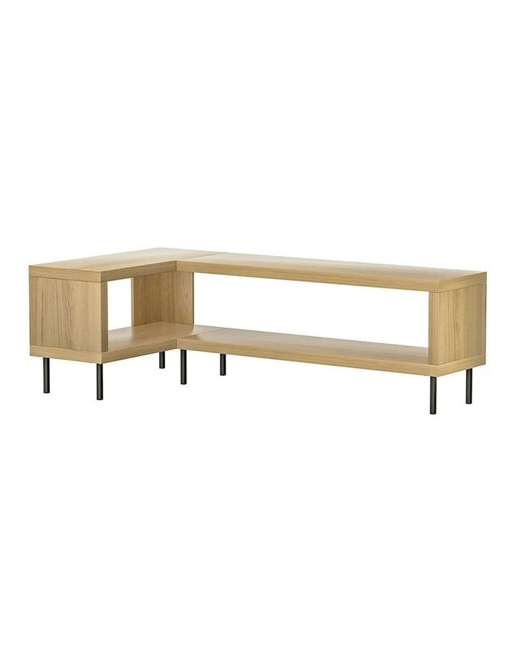 Entertainment Unit Corner TV Cabinet Storage Shelf Bevis