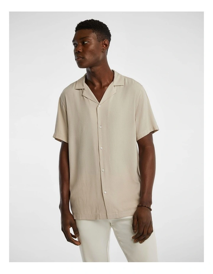 Community Viscose Blend Shirt in Natural
