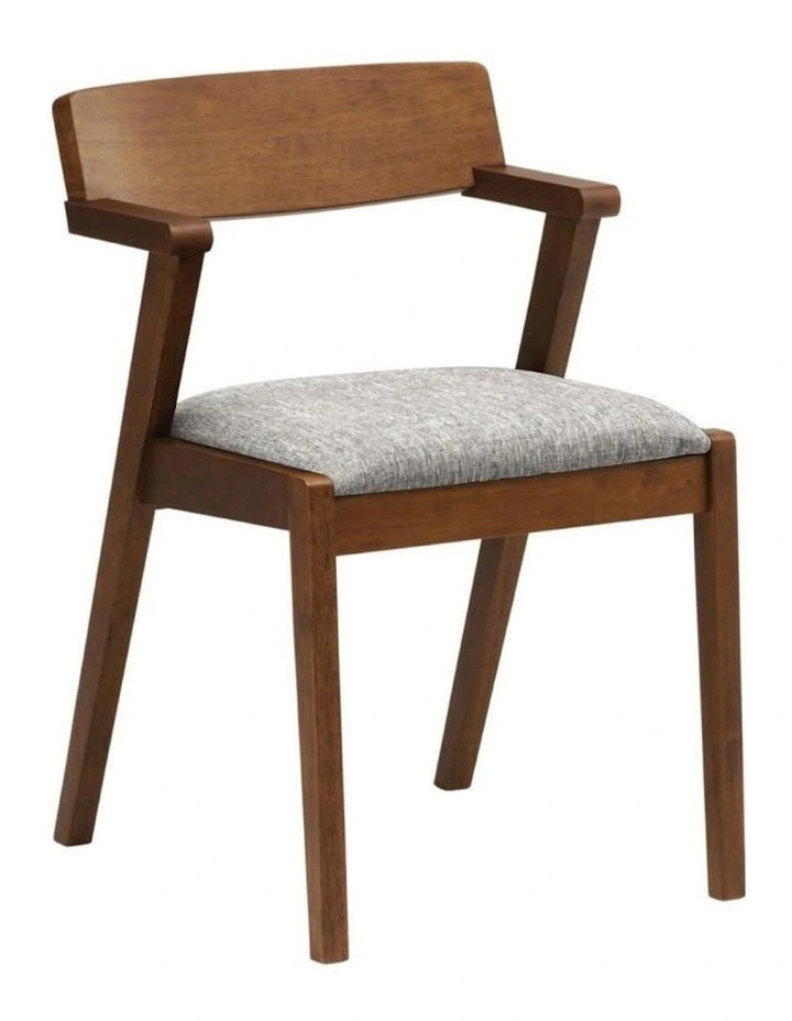 Zola Dining Chair in Walnut/Grey