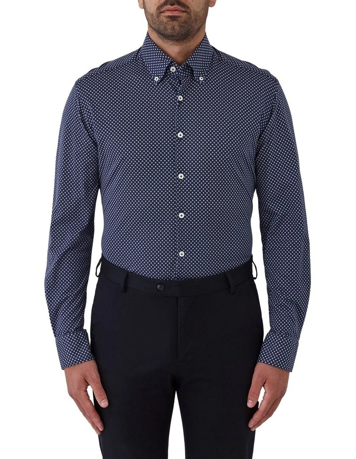 Merricks Modern Fit Shirt in Navy