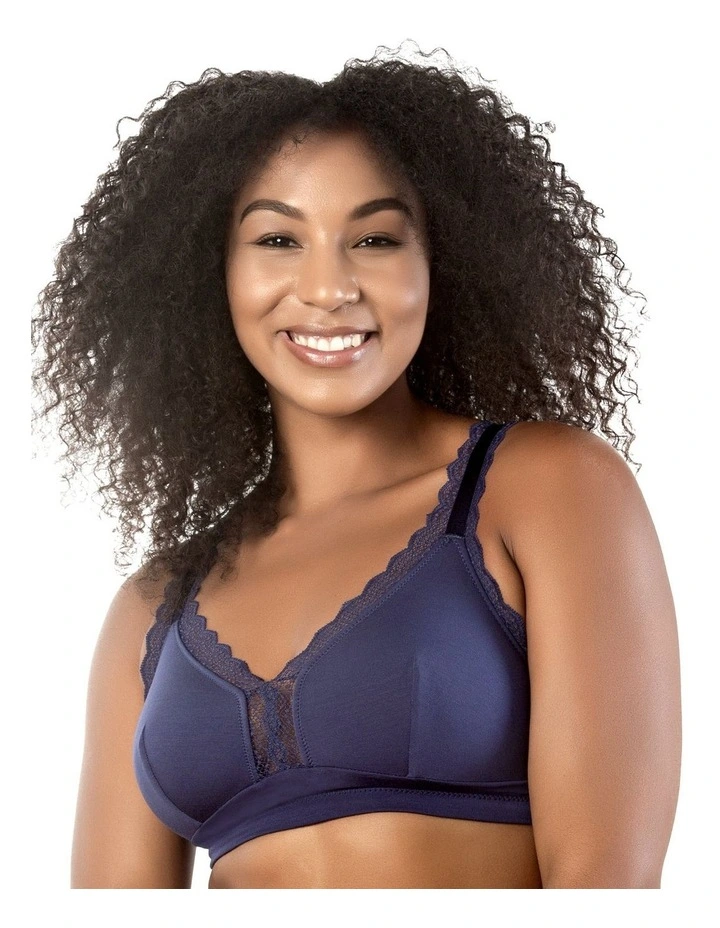 Dalis Wireless Modal Bralette in Navy