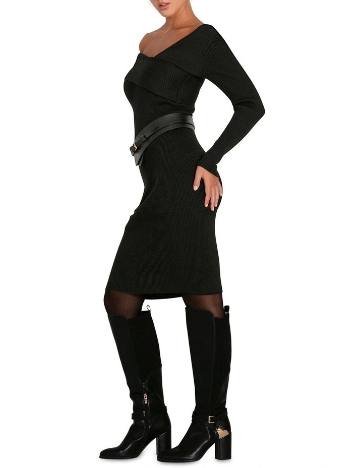 The Way You Move Knit Dress in Black