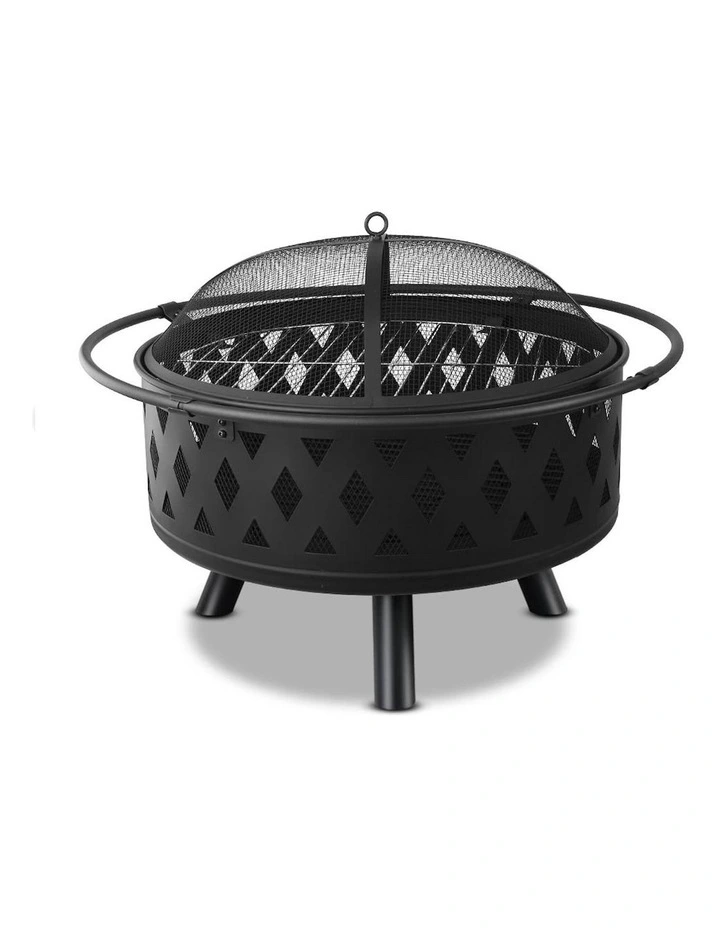 Portable Outdoor BBQ Fire Pit 32inch in Black