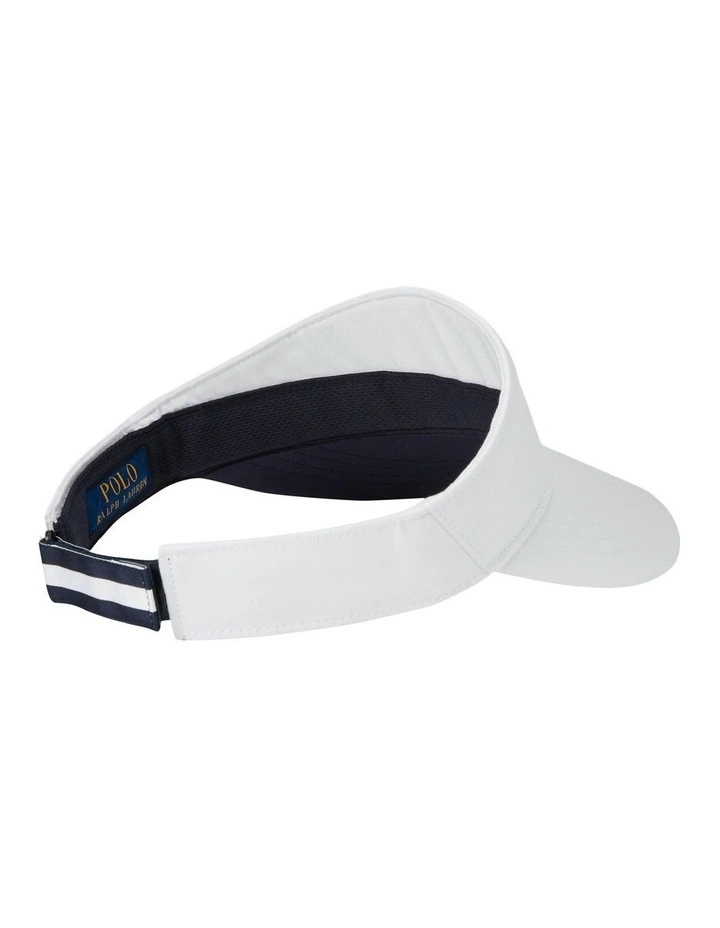 Australian Open Twill Visor Cap in White