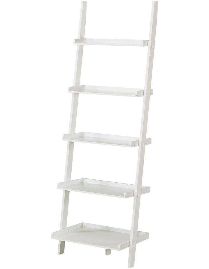 Aster 5-Tier Ladder Shelf in White