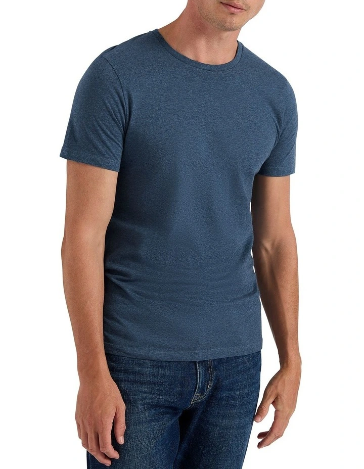 Marle Brando Crew Neck Tee in Indigo