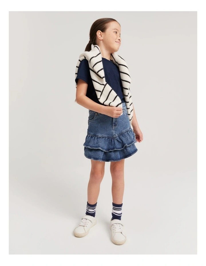 Verified Australian Cotton Heritage T-shirt in Navy