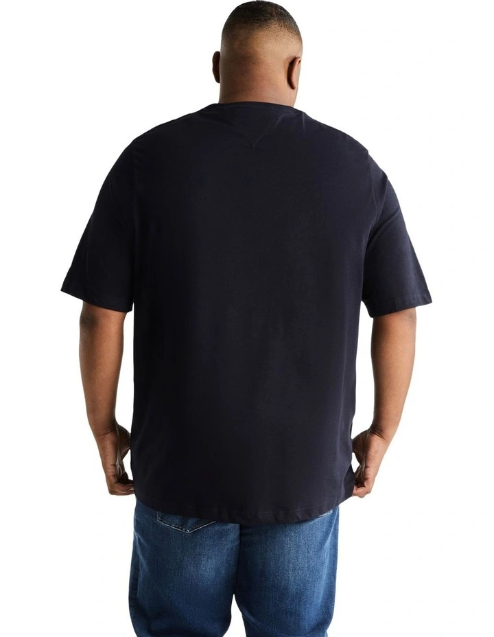 Big And Tall Logo Tee in Navy