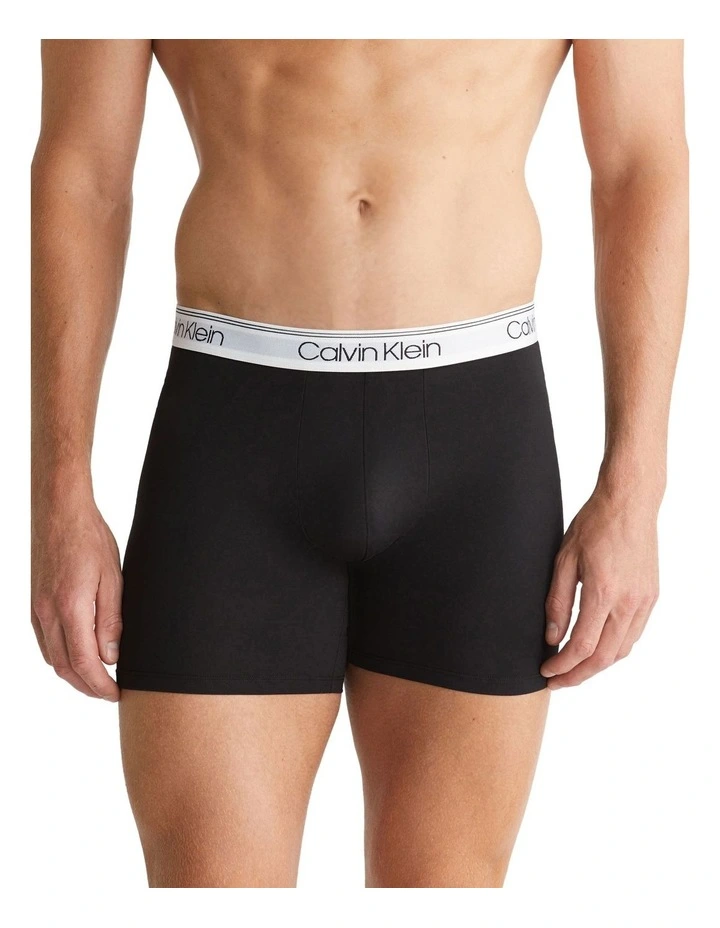 Micro Stretch Boxer Briefs 3 Pack in Black