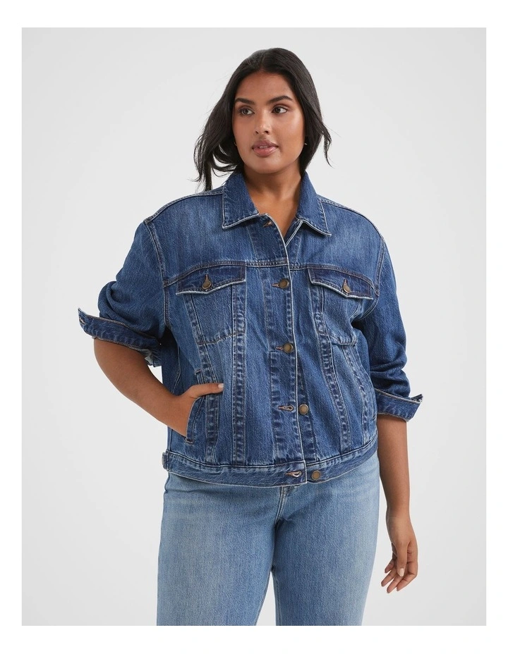 Common Standard Denim Jacket In Dark Vintage