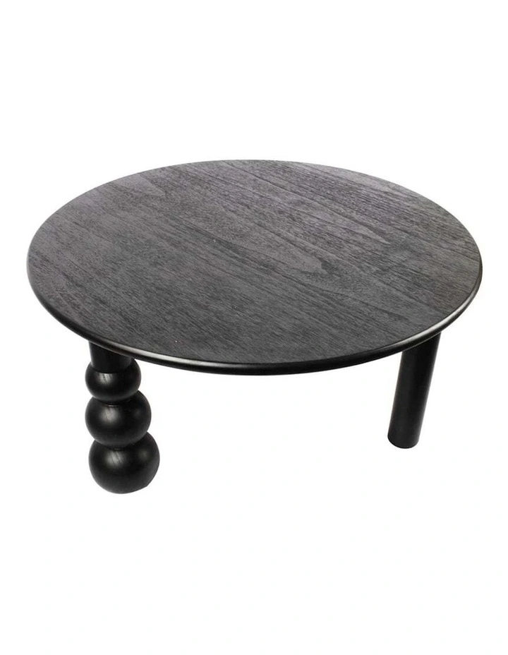 Avoca Coffee Table 80x80x40cm in Black
