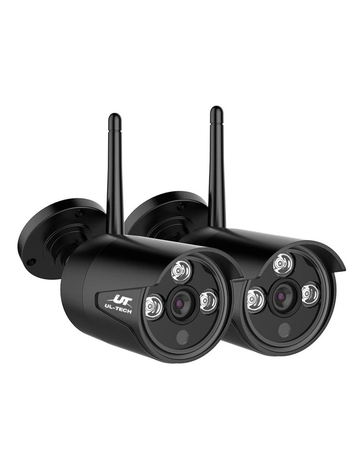 Wireless CCTV 3MP 2 Bullet Cameras