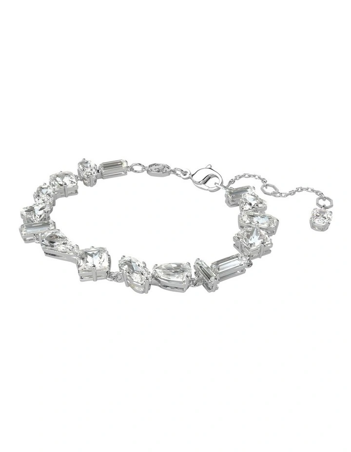 Mesmera Bracelet Mixed Cuts Rhodium Plated in White