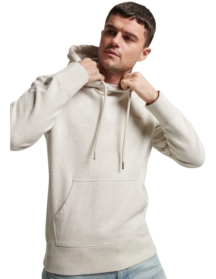 Essential Overdyed Hood in Oatmeal Marl