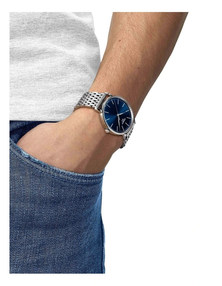 Everytime 40mm T1434101104100 Watch in Blue