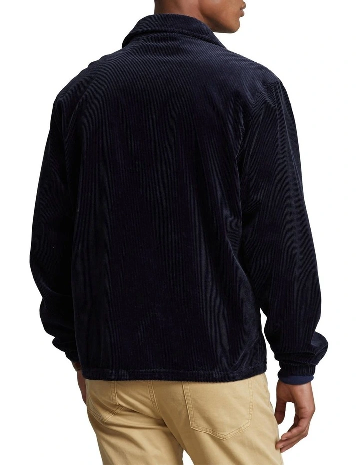 Corduroy Coach Jacket in Blue