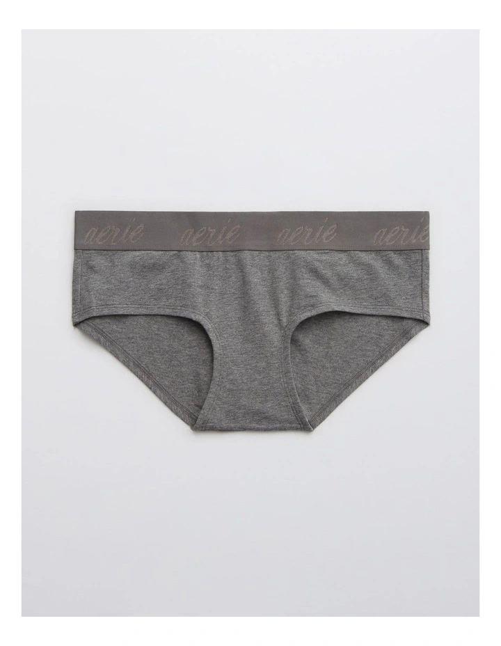 Cotton Logo Boybrief Underwear in Grey