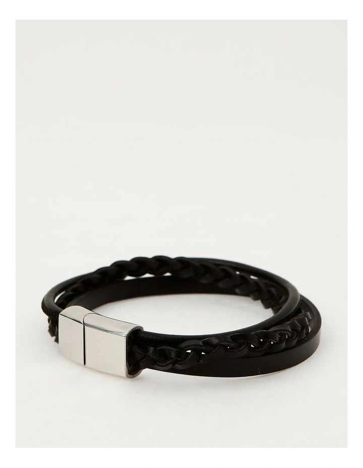 Braided Leather in Black