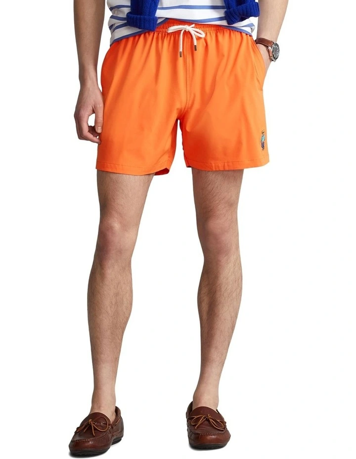 5.75-Inch Traveler Classic Swim Trunk in Orange