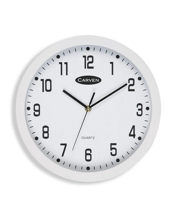 30cm Round White Wall Clock
