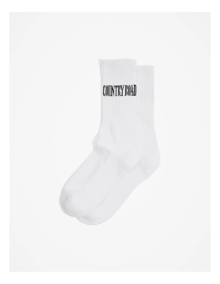 Heritage Sock in White