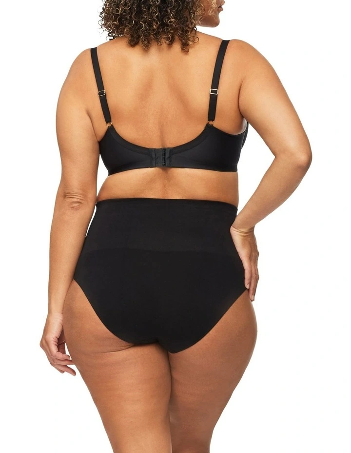 Bamboo Essentials Waisted Brief in Black