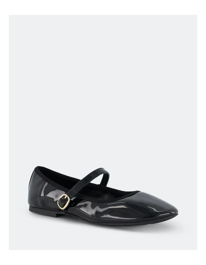 Catia Flats in Black Patent