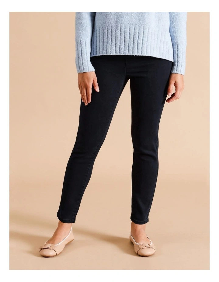 Organic Cotton Blend Wardrobe Staple Jegging Denim In Dark Indigo