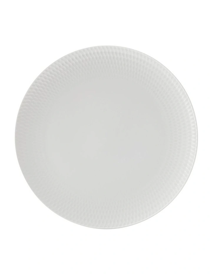 Basics Diamonds Dinner Plate 27cm in White