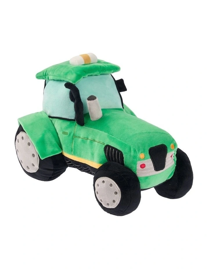 Travis Tractor Novelty Cushion in Green