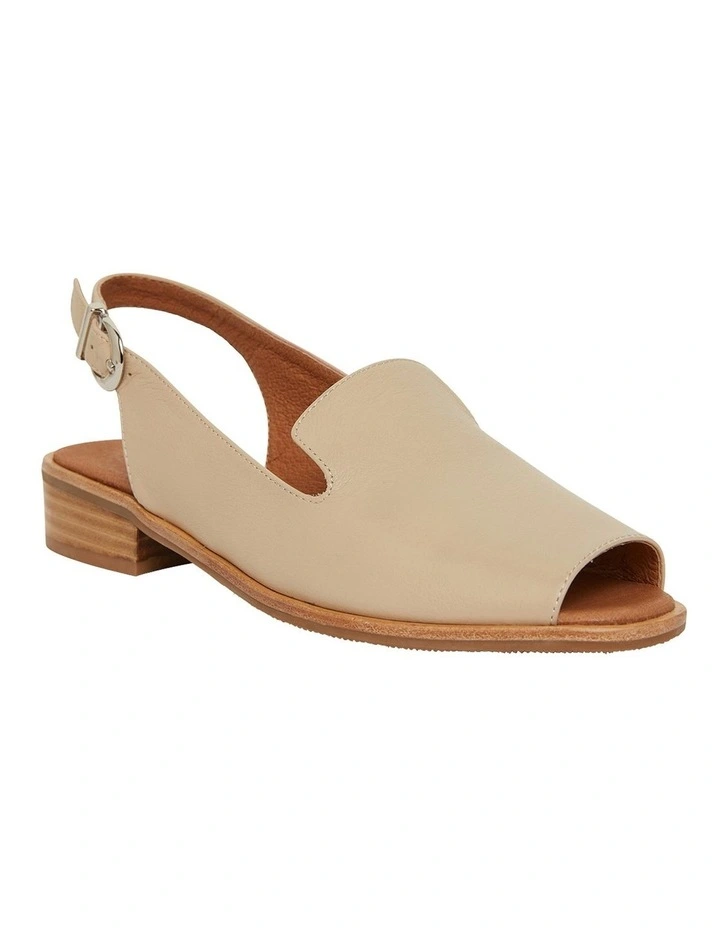 Delaney Sandals in Neutral Leather