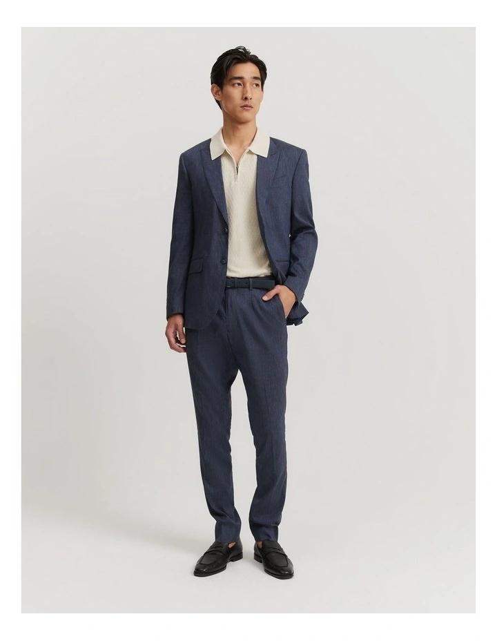 Cotton Silk Textured Knit Polo in Stone Melange