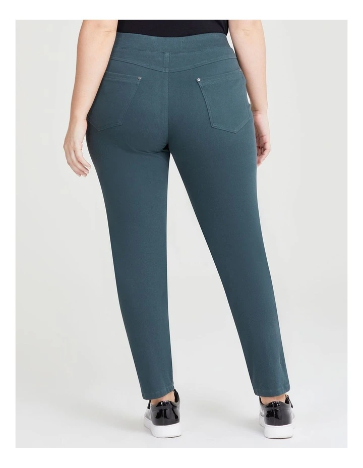 The Best Friend Denim Jegging in Light Evergreen