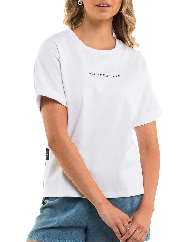 Washed Tee in White