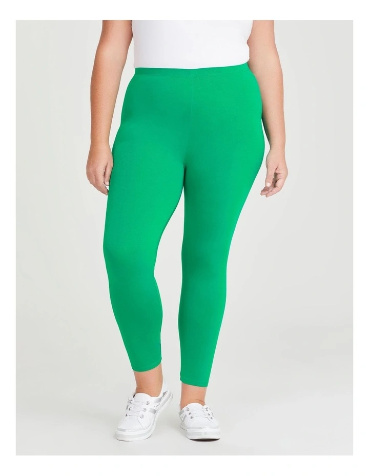 Bamboo Breezy 7/8 Legging in Evergreen