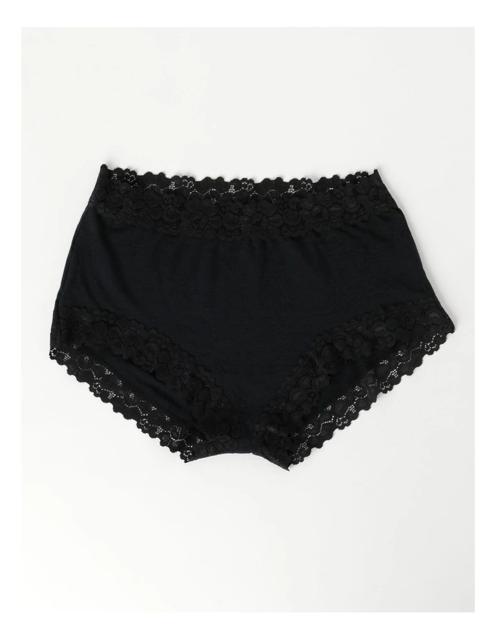 Parisienne Bamboo Full Brief in Black