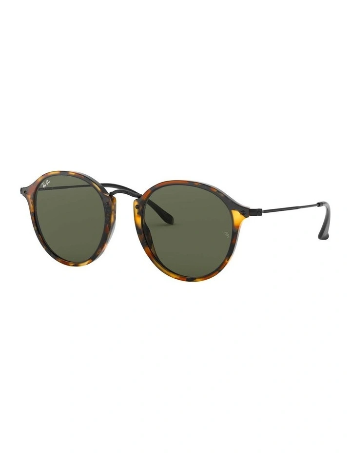 Round Fleck Brown RB2447 Sunglasses