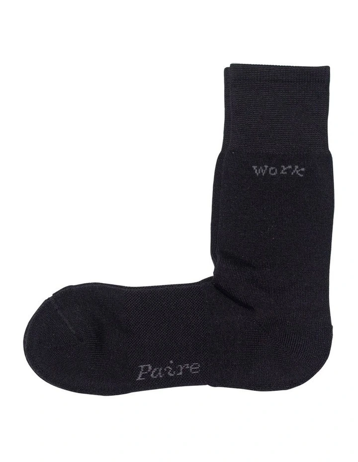 Cashmere Merino Dress Socks in Black
